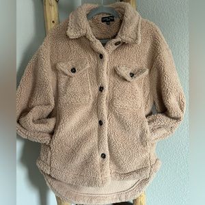 Love Tree Sherpa Teddy Shacket